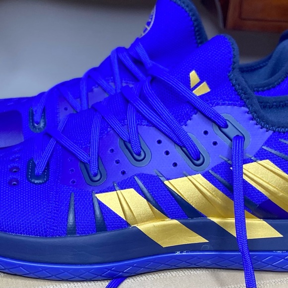 Adidas Stable Next generation Size 12 Colors Royal Blue Gold & Black - Picture 1 of 4